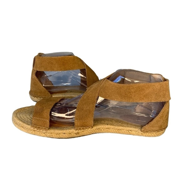 UGG Mila suede leather chestnut brown gladiator espadrille sandals. EUC Size 9.5 - Picture 4 of 11